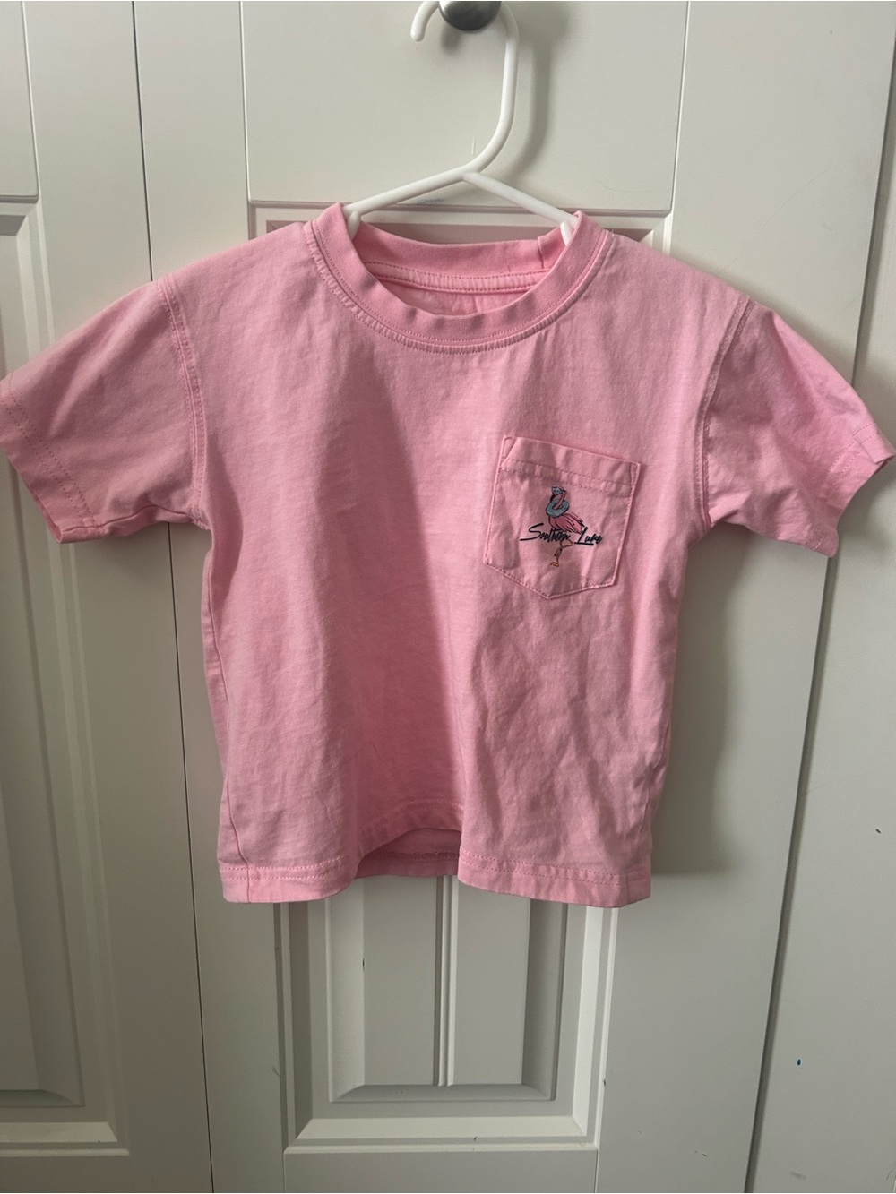 Southern Tide Kids Pink Short-Sleeve Pocket Tee
